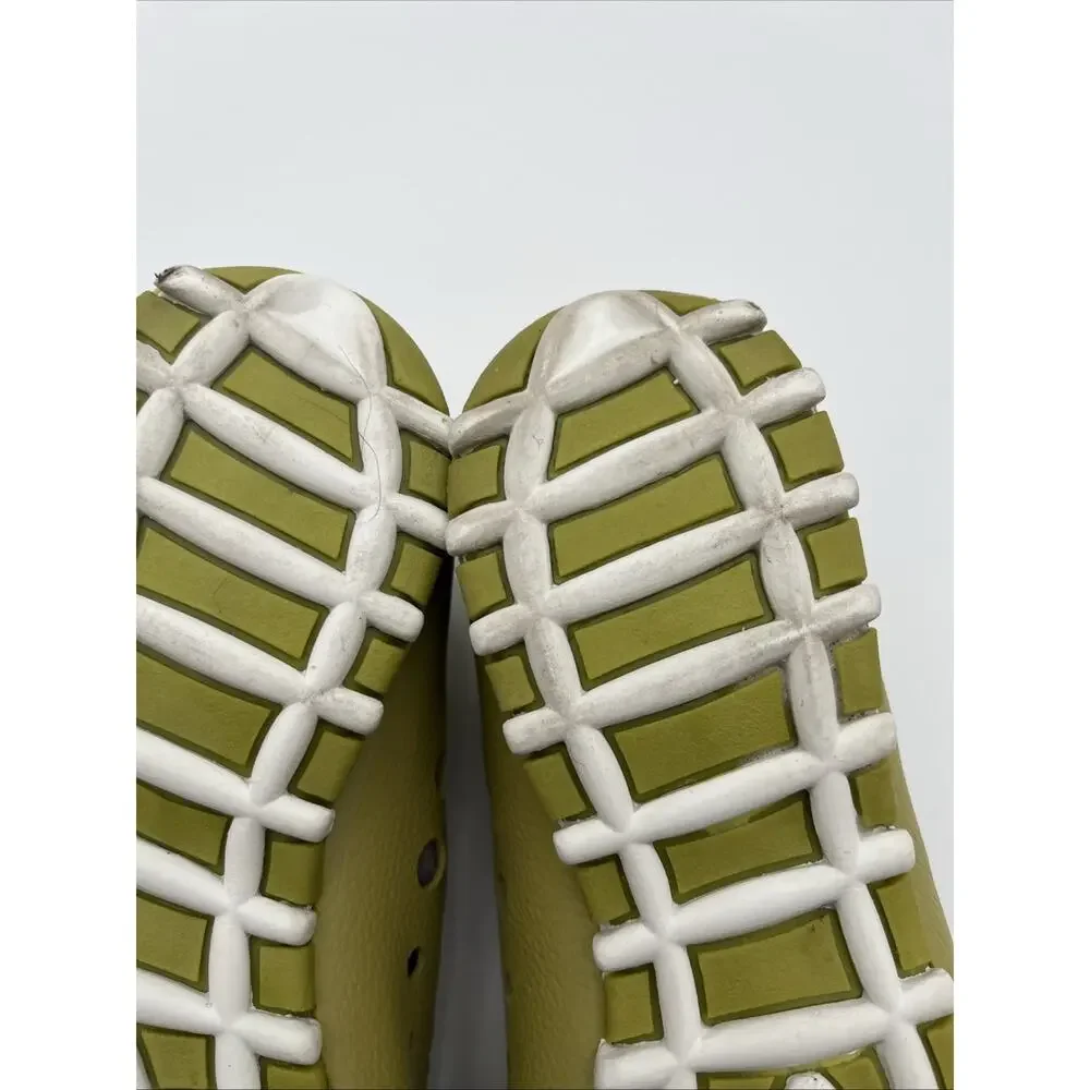 Litfoot Womens Oxford GREEN Leather Perforated Shoes Size 40 US 9-9 1/2